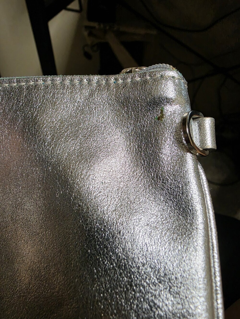 Tiffany & Co. Silver Metallic Zip Pouch - Picture 8 of 8